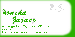 monika zajacz business card